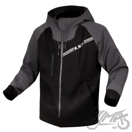 KURTKA LS2 THROTTLE MAN JACKET BLACK DARK GREY XL