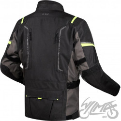 KURTKA LS2 NARVIK MAN GREY BLACK H-V YELLOW XL