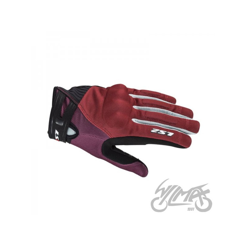 RĘKAWICE LS2 DART 2 LADY BLACK RED GREY S