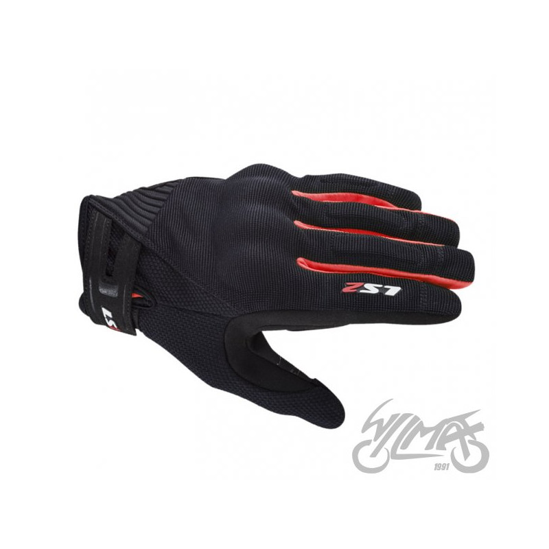 RĘKAWICE LS2 DART 2 MAN BLACK RED 3XL
