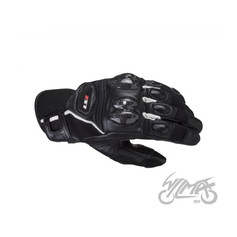 RĘKAWICE LS2 SPARK 2 MAN BLACK WHITE XL