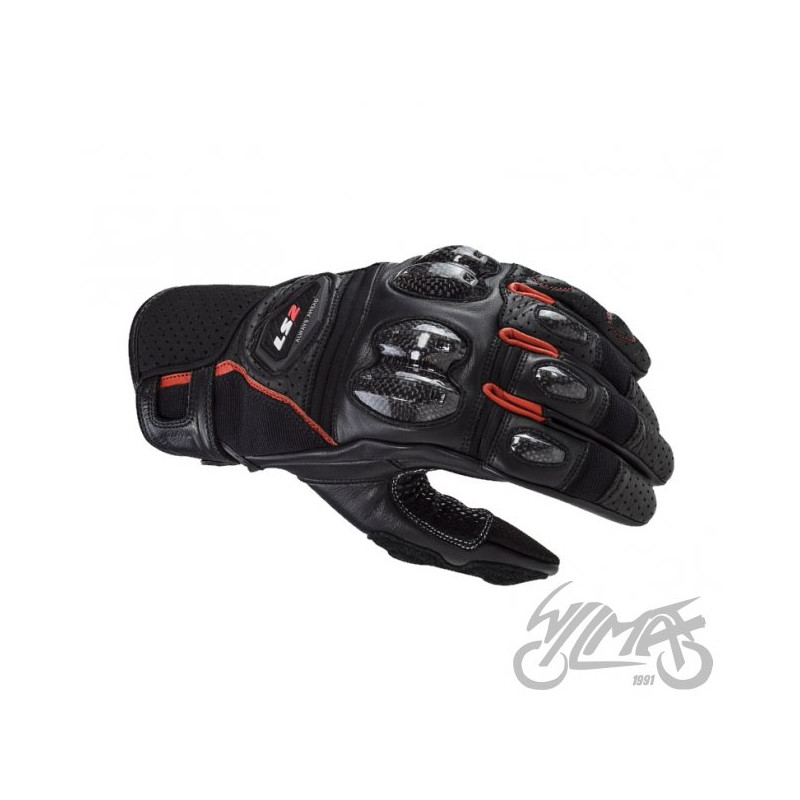 RĘKAWICE LS2 SPARK 2 MAN BLACK RED L