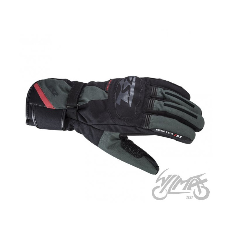 RĘKAWICE LS2 SNOW MAN BLACK GREEN L