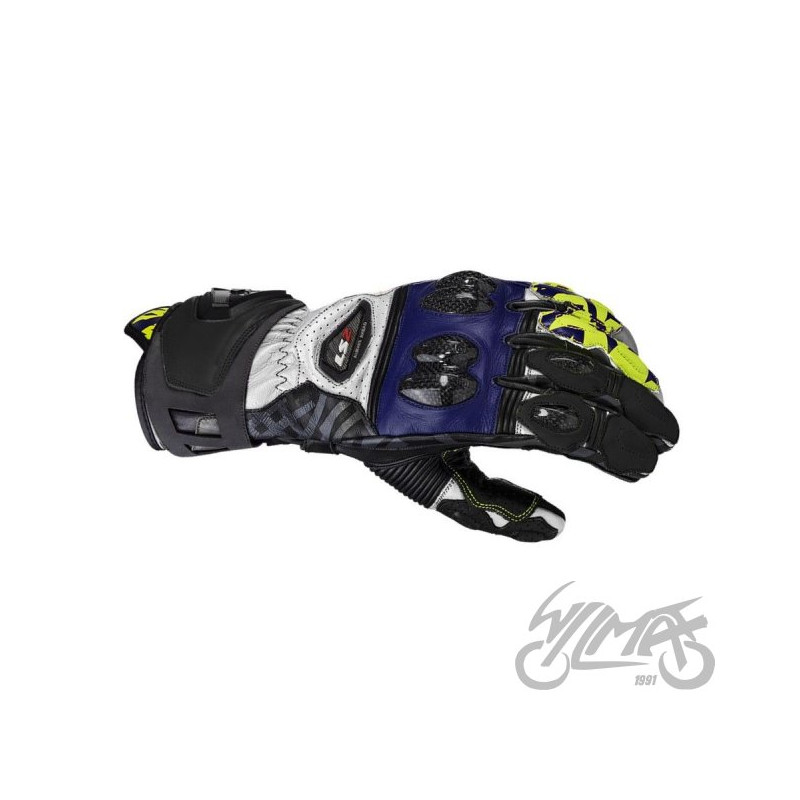 RĘKAWICE LS2 FENG RACING BLACK BLUE M