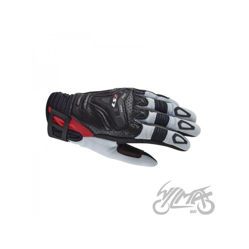 RĘKAWICE LS2 ALL TERRAIN LADY BLACK GREY RED XS