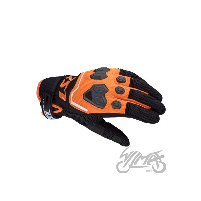 RĘKAWICE LS2 VEGA MAN BLACK ORANGE XL