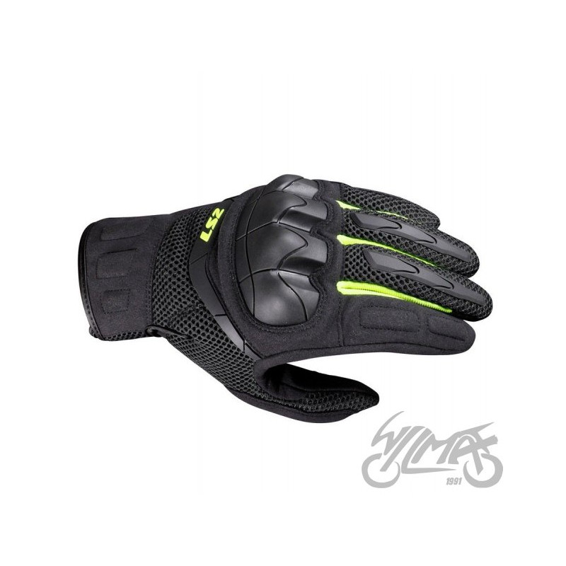 RĘKAWICE LS2 KUBRA MAN GLOVES ANTHR. H-V YEL. XXL