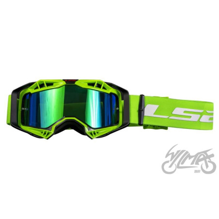 GOGLE LS2 AURA PRO CZARNO-ZIELONE LUSTRZANKA