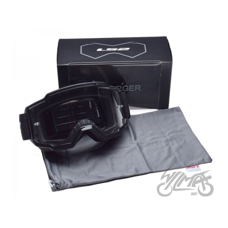 GOGLE LS2 CHARGER CZARNE CLEAR VISOR
