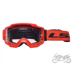GOGLE LS2 CHARGER CZERWONE CLEAR VISOR