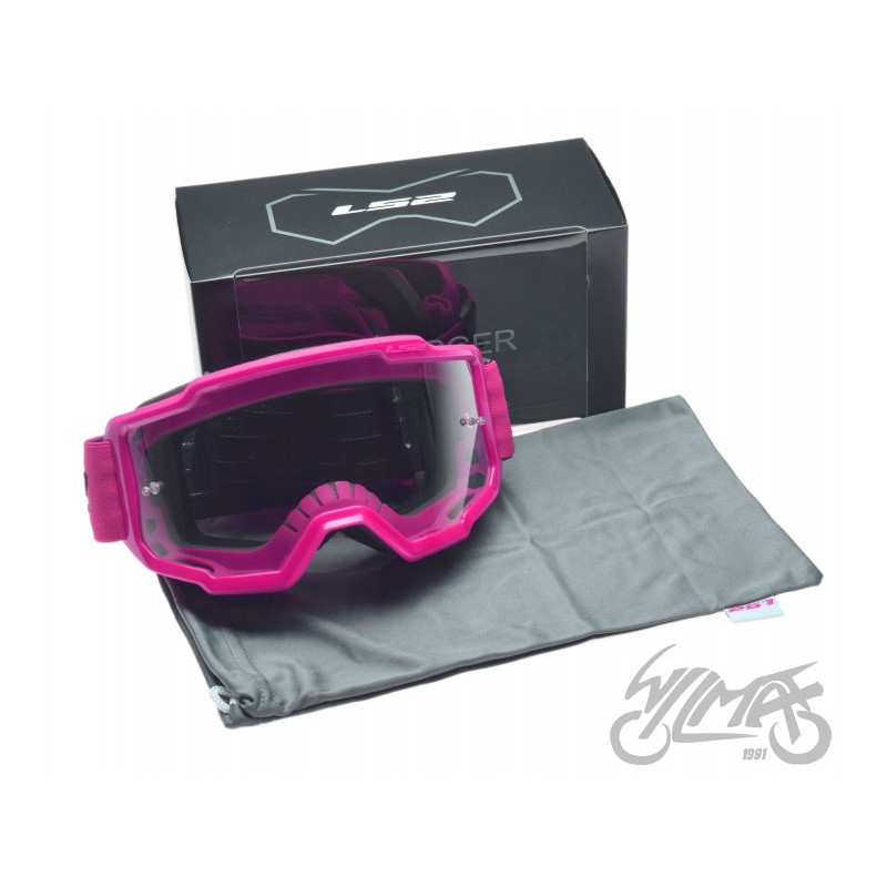 GOGLE LS2 CHARGER RÓŻOWE CLEAR VISOR