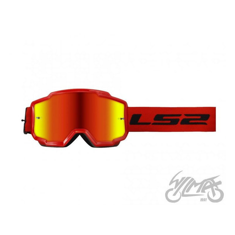 GOGLE LS2 CHARGER CZERWONE