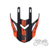 DASZEK KASKU MX436 EVO ADVENTURER BLACK orange