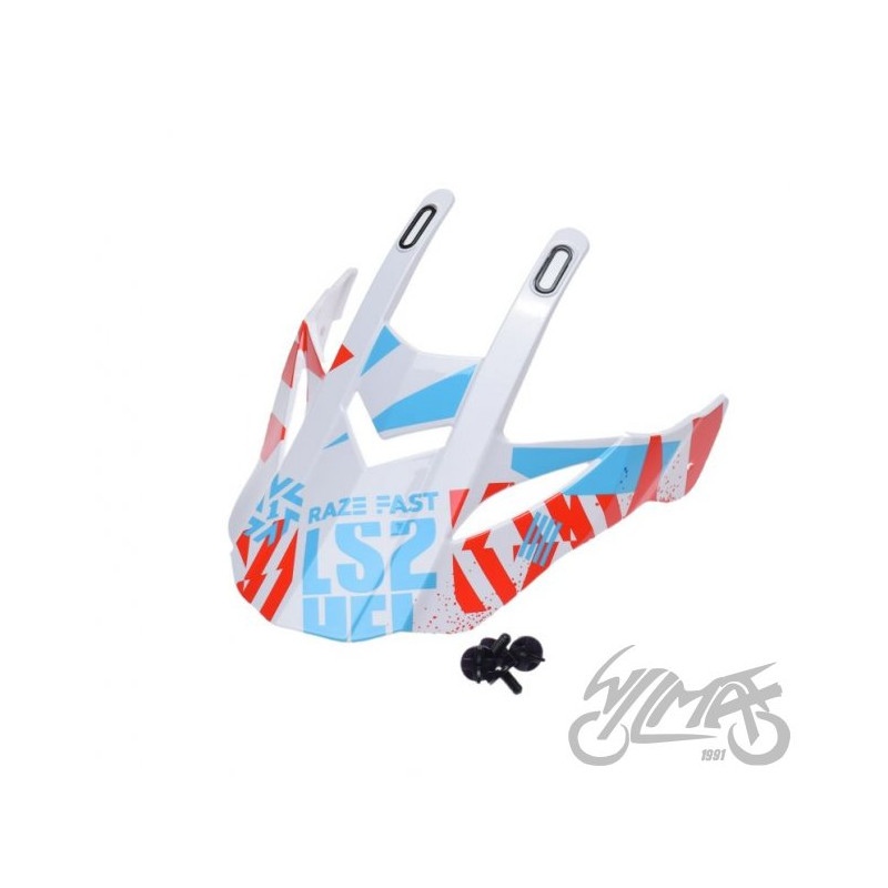 DASZEK KASKU MX437 EVO FUNKY RED WHITE