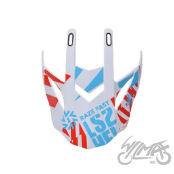 DASZEK KASKU MX437 EVO FUNKY RED WHITE