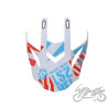 DASZEK KASKU MX437 EVO FUNKY RED WHITE