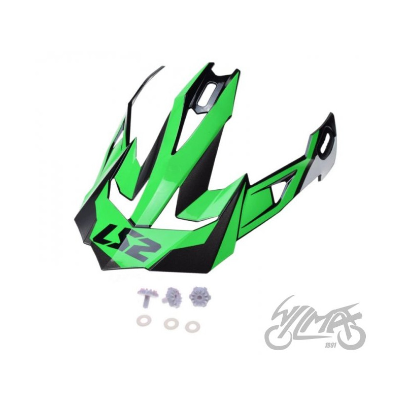 DASZEK KASKU MX470 NIMBLE BLACH WHITE GREEN