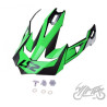 DASZEK KASKU MX470 NIMBLE BLACH WHITE GREEN