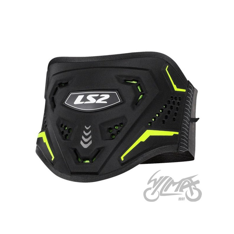 PAS NERKOWY LS2 CZARNO ŻÓŁTY XS-S