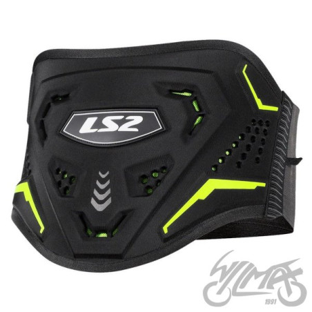 PAS NERKOWY LS2 CZARNO ŻÓŁTY XS-S