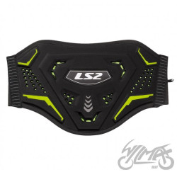 PAS NERKOWY LS2 CZARNO ŻÓŁTY XS-S