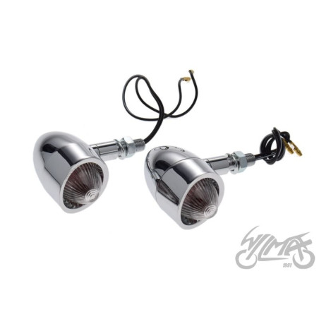 LAMPA DO HARLEY WSPORNIK WYSUNIĘTY BIAŁY KLOSZ