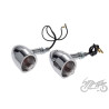 LAMPA DO HARLEY WSPORNIK WYSUNIĘTY BIAŁY KLOSZ