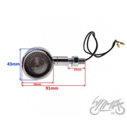 LAMPA DO HARLEY WSPORNIK WYSUNIĘTY BIAŁY KLOSZ
