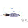 KIERUNKOWSKAZ BIAŁY KLOSZ LED 12V 1W CN