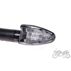 KIERUNKOWSKAZ CARBON BIAŁY KLOSZ LED
