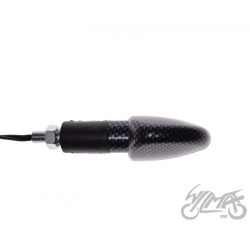 KIERUNKOWSKAZ CARBON BIAŁY KLOSZ LED