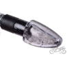 KIERUNKOWSKAZ MINI CARBON BIAŁY KLOSZ LED