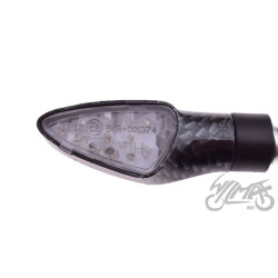 KIERUNKOWSKAZ CARBON BIAŁY KLOSZ LED