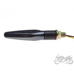 KIERUNKOWSKAZ CARBON BIAŁY KLOSZ 9 LED