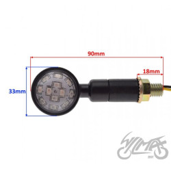 KIERUNKOWSKAZ CZARNY DIODY LED KPL. 2 SZT