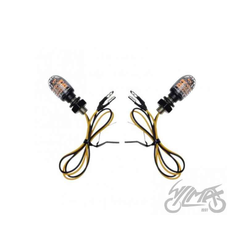 KIERUNKOWSKAZ CZARNY BIAŁY KLOSZ MINI LED