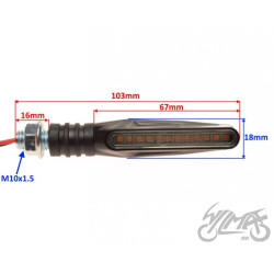 KIERUNKOWSKAZ CZARNY DYNAMICZNY LED