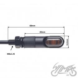 KIERUNKOWSKAZ MINI CZARNY DIODY LED