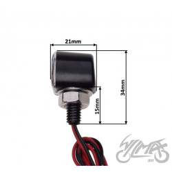 KIERUNKOWSKAZ MINI CZARNY DIODY LED