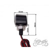 KIERUNKOWSKAZ MINI CZARNY DIODY LED