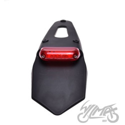 LAMPA TYŁ LED Z BŁOTNIKIEM CZERWONY KLOSZ CN