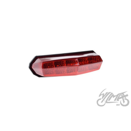 LAMPA TYŁ LED 3-KABLE DERBI SENDA CZERWONY KLOSZ