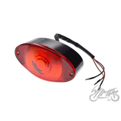 LAMPA TYŁ CZARNA CZERWONY KLOSZ