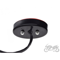 LAMPA TYŁ CZARNA CZERWONY KLOSZ
