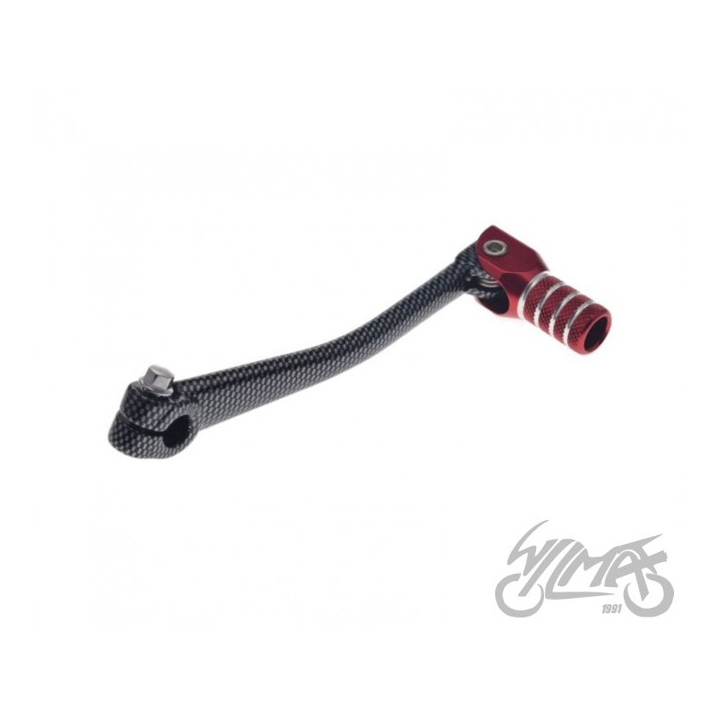 DŹWIGNIA ZMIANY BIEGÓW DO HONDA CRF50 CZERW/CARBON