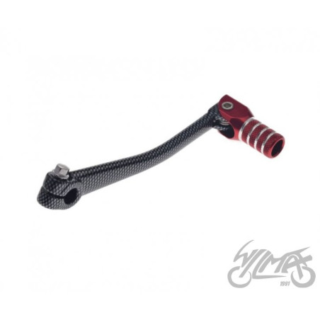 DŹWIGNIA ZMIANY BIEGÓW DO HONDA CRF50 CZERW/CARBON