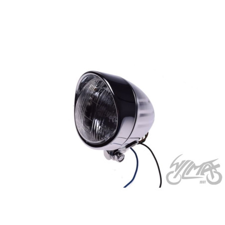 LAMPA 4" Z DASZKIEM H4 E-MARK ECE