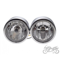 LAMPA H7 + H4 ECE ZESTAW 110mm CHROM