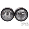 LAMPA H7 + H4 ECE ZESTAW 110mm CZARNY MAT