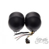 LAMPA H7 + H4 ECE ZESTAW 110mm CZARNY MAT